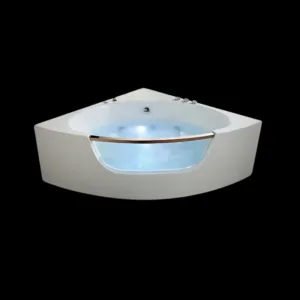 DelosFlow Luxury Spa Tub Vv-8036 with sleek white acrylic finish and 5-nozzle massage system.