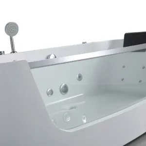 AquaMirth Hydro Bathtub showing advanced massage system and ABS construction