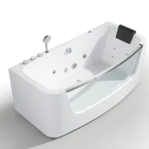Luxury hydrotherapy bathtub with a complete hand shower