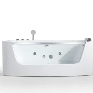AquaMirth Hydro Bathtub showing advanced massage system