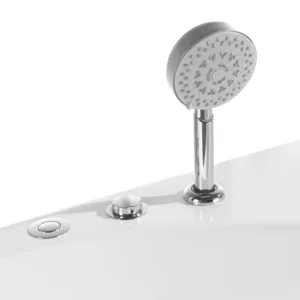 Top view of the DelosFlow Luxury Spa Tub Vv-8036 highlighting its 1480x1480x630 mm dimensions.