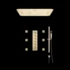 GiadaLux Gold Shower System Vv-15130B-4 with LED shower head and Bluetooth music function
