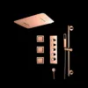 Kascata Rose Gold Shower System Vv-15146B-5 with LED shower head and Bluetooth music