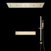 Radiante Shower System in Brushed Gold - Full View