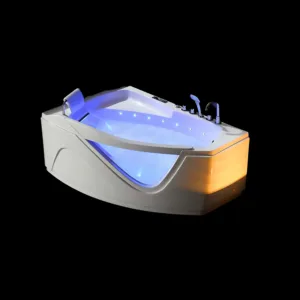 MistyHaven Hydro Spa Tub VV-U283 with perspective glass window and neck waterfall