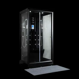 Bavarian Steam Bath Vv-U883 with top shower and massage jets."