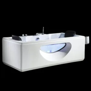 TidalWave Hydro Massage Tub VV-U1025 with waterfall inlet and perspective window