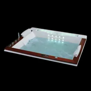 YmirWhirl Whirlpool System with colorful waterfall light and Bluetooth speakers