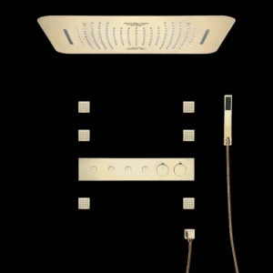 Trionfale Brushed Gold  Shower System