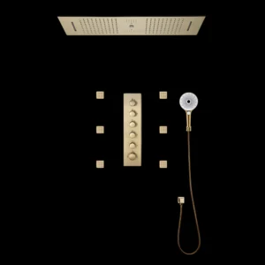 Scintilla Brushed Gold Shower System